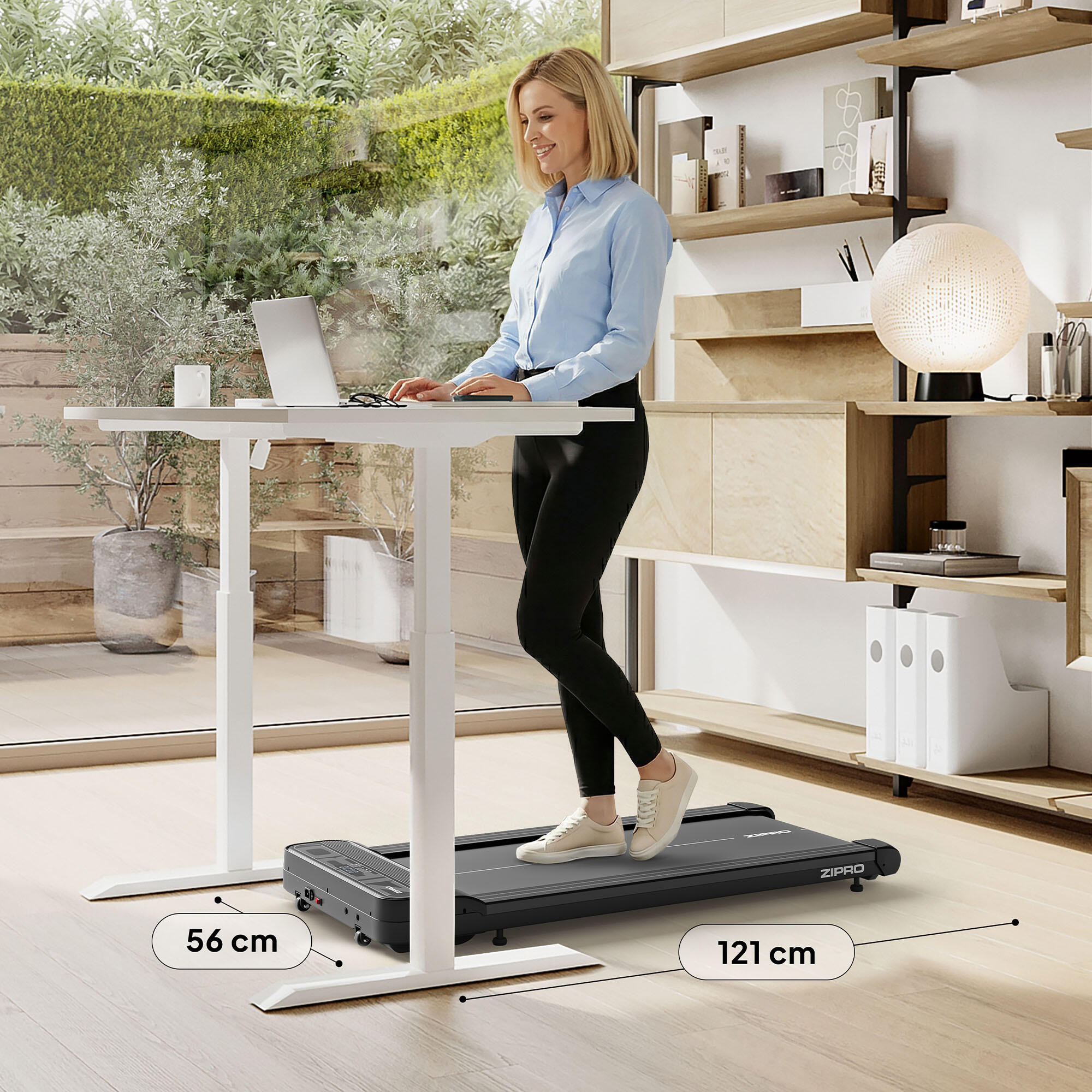 Tapis de marche Zipro Catwalk 100×40 cm, 6km/h, FitShow Bluetooth 2/7