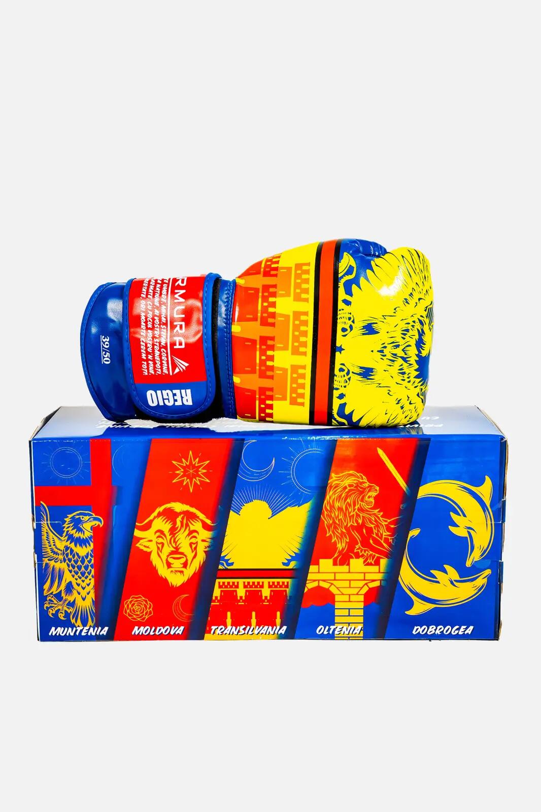 Manusi de Box ARMURA Regio Transilvania Galben/Albastru Editie Limitata 3/5