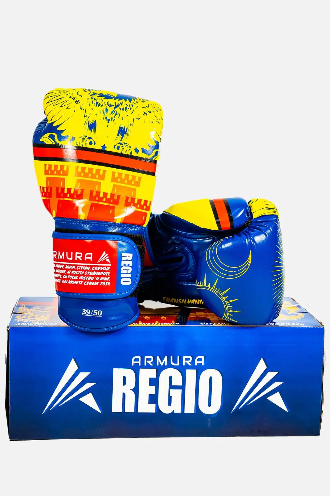 Manusi de Box ARMURA Regio Transilvania Galben/Albastru Editie Limitata 2/5