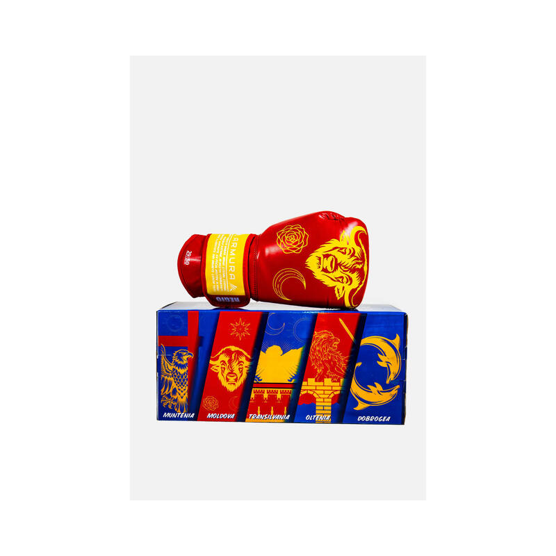 Manusi de Box ARMURA Regio Moldova Rosu/Galben Editie Limitata