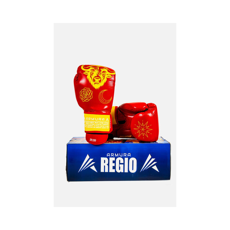 Manusi de Box ARMURA Regio Moldova Rosu/Galben Editie Limitata