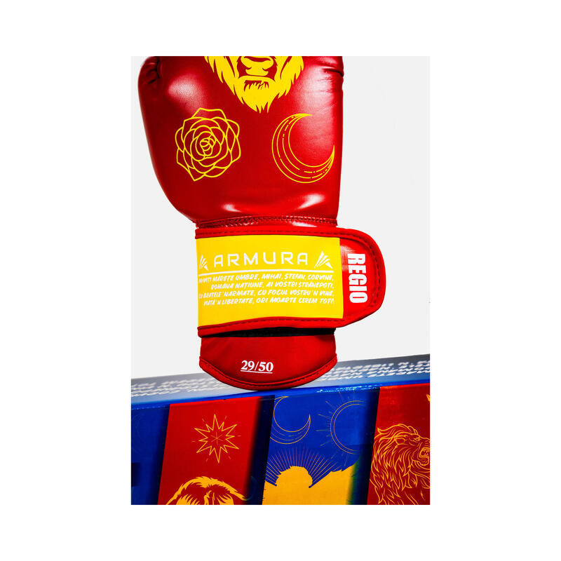 Manusi de Box ARMURA Regio Moldova Rosu/Galben Editie Limitata