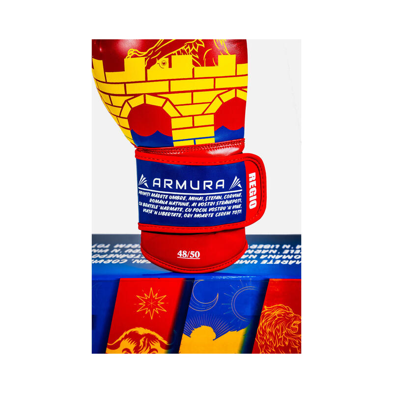 Manusi de Box ARMURA Regio Oltenia Rosu/Galben Editie Limitata