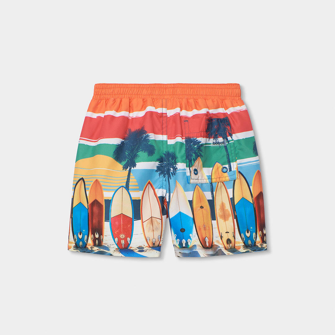 Bañador niño tejido reciclado tabla surf 2/4