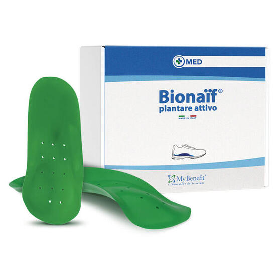 Semelle active Bionaif verte idéale pour sport, travail et maison.