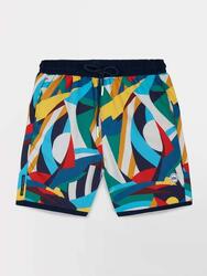 Short de bain homme LEON Made in France recyclé bleu électrique