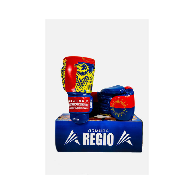 Manusi de Box ARMURA Regio Muntenia Albastru/Rosu Editie Limitata