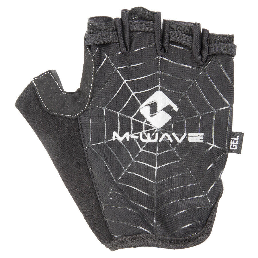 Mănuși ciclism M-WAVE Spiderweb Gel, jumătate degete, XL.