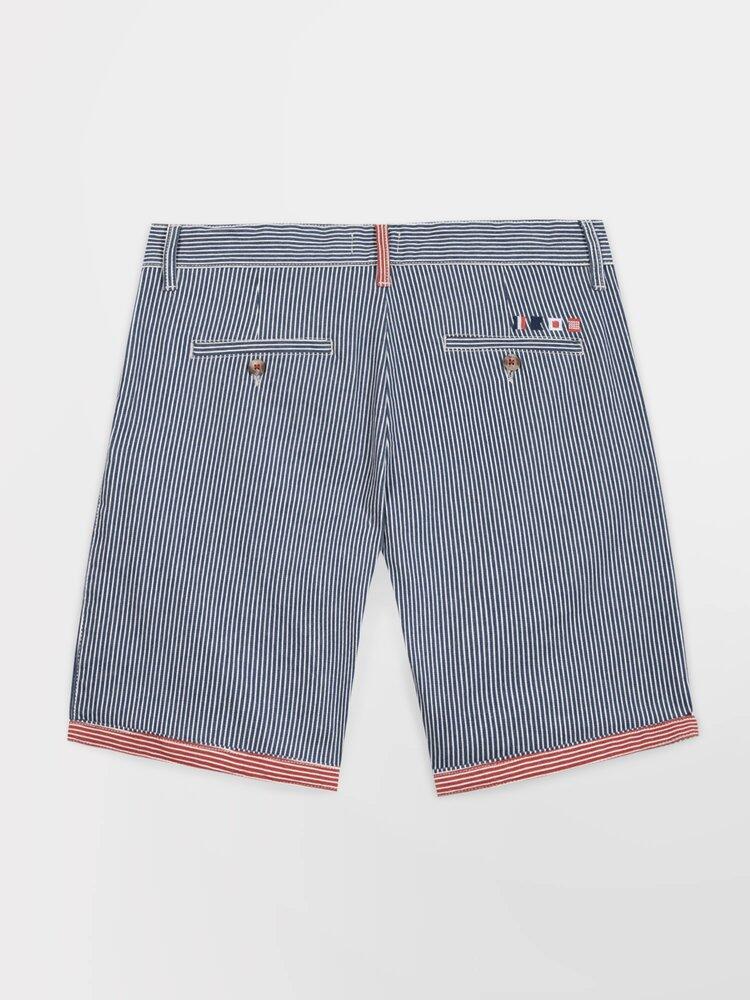 Bermuda ceinture droite avec passants Homme - RICKYBER Encre 5/5