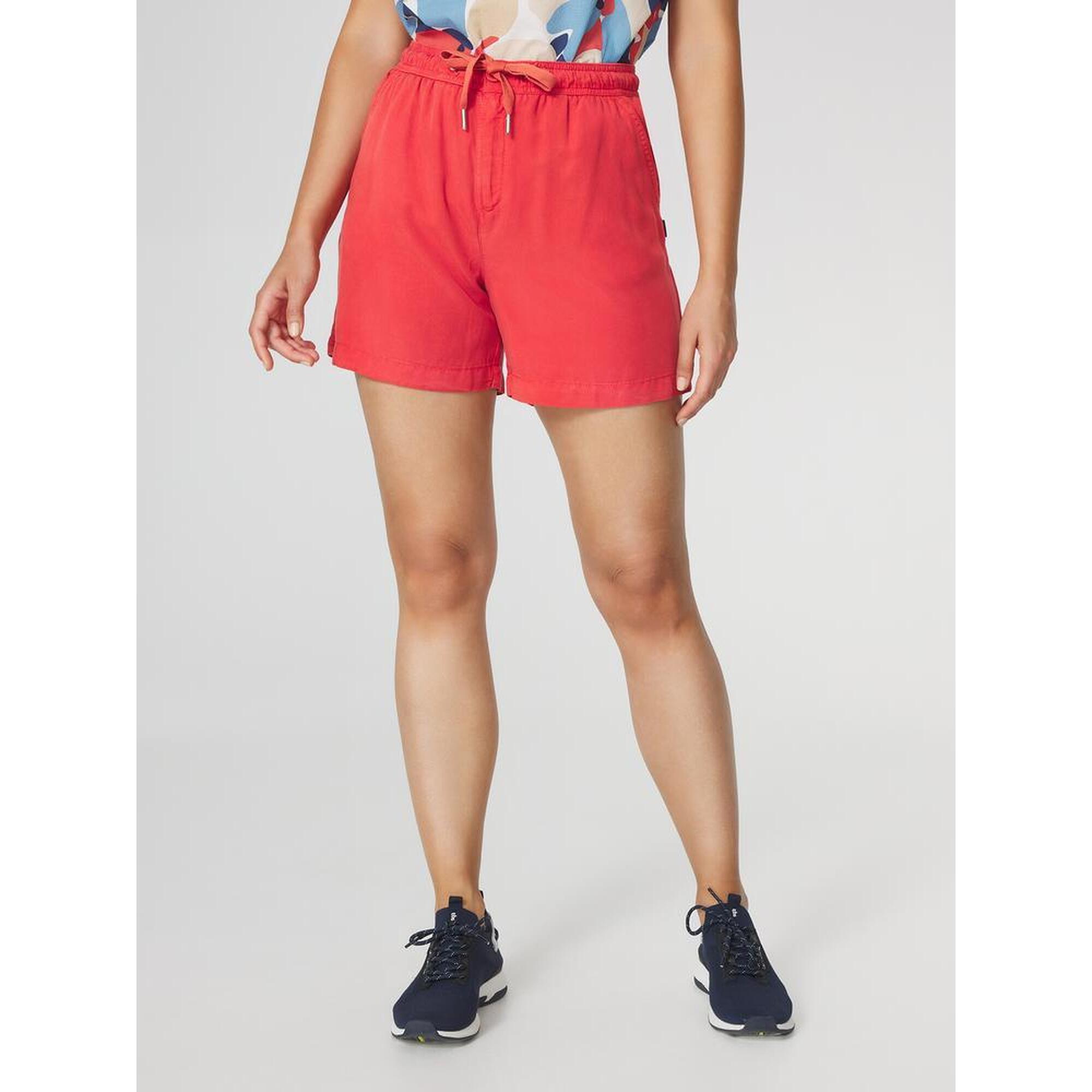 Tbs - Bermuda Femme Myrnober Ceinture Élastiquée Grenade - Short De Protection - Rouge - Decathlon