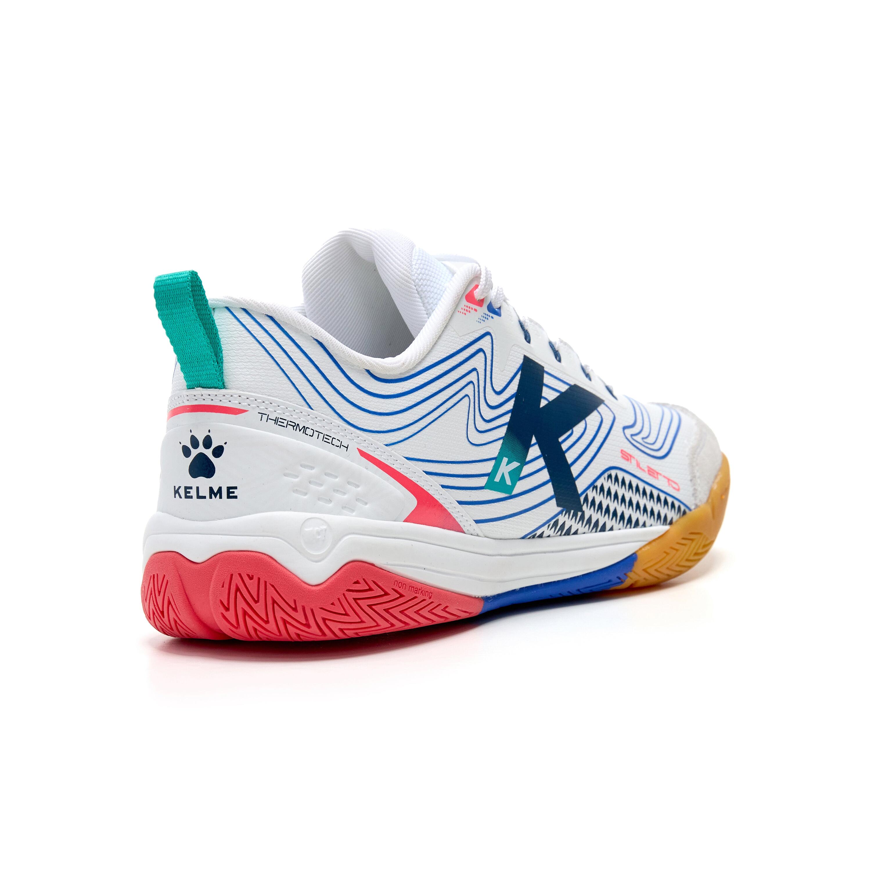 Kelme Zapatillas De Fútbol Sala Stiletto Blanco Unisex 3/4