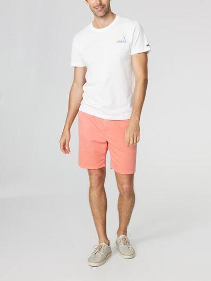 Bermuda homme FOXEEBER Recif ceinture élastiquée 89% coton