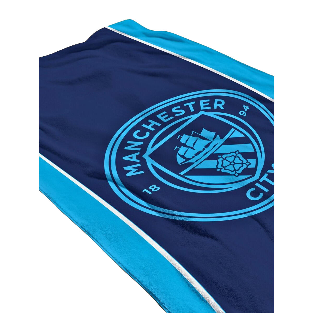 Cresta Cotone Telo Da Spiaggia Manchester City FC Blu 3/3