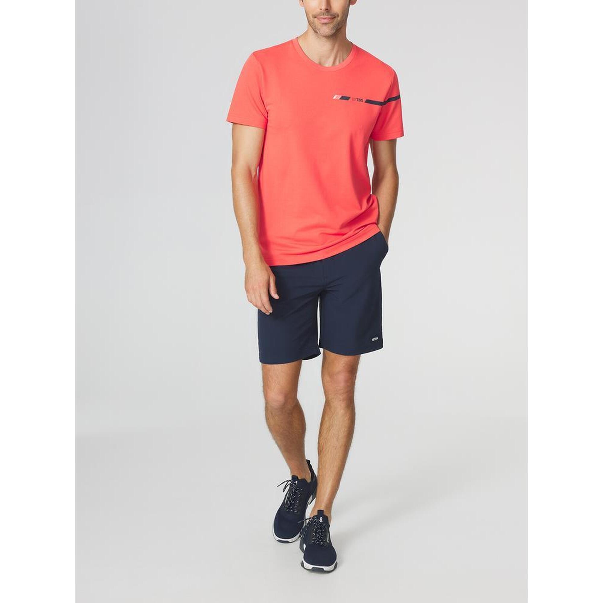 Tbs - Bermuda Flexiber Homme - Ceinture Élastiquée Marine - Short De Protection - Bleu|vert - Decathlon