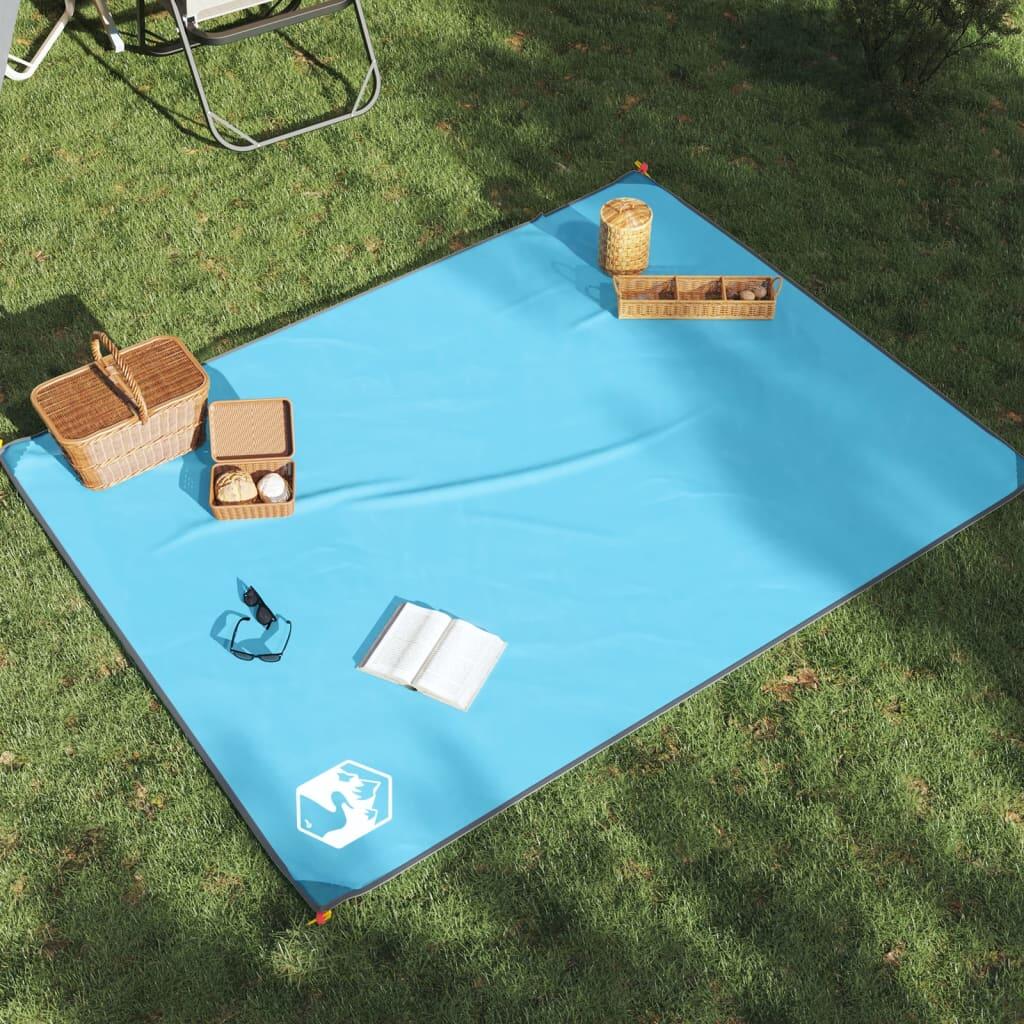 VidaXL picnic blanket with stakes 205x155 cm blue