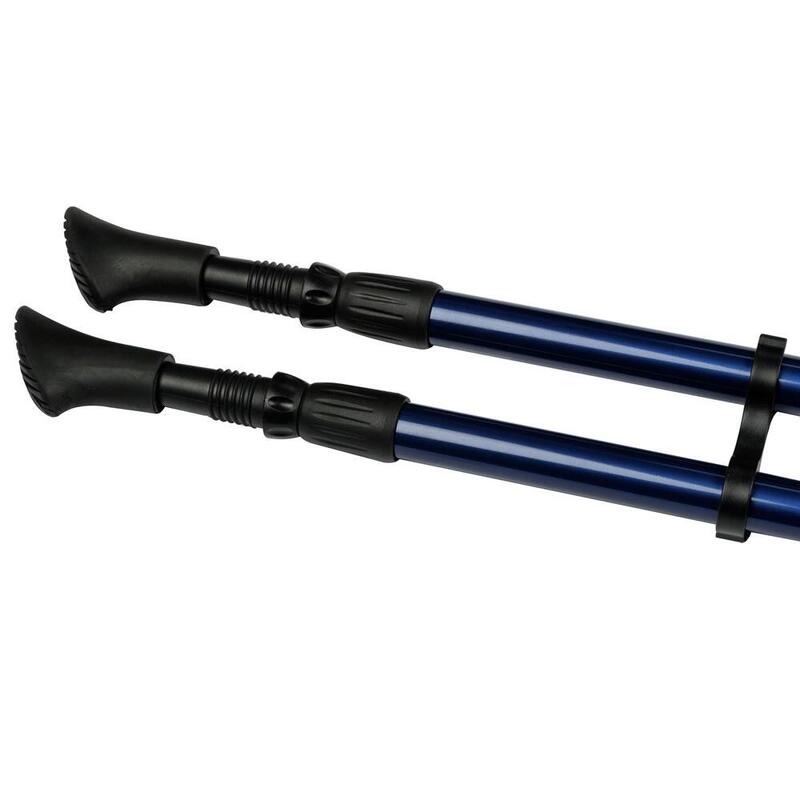 Bețe de mers nordic reglabile 86 - 140 cm - Albastru