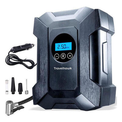 Elektrischer Kompressor – Reifenpumpe für Auto & Fahrrad – Digitaldisplay