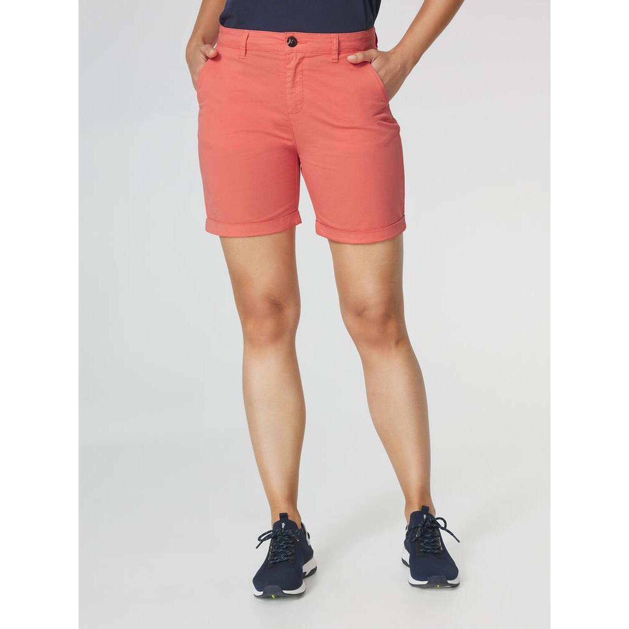 Tbs - Bermuda Femme Santaber Recif Ceinture Droite Avec Passants - Short De Protection - Rouge - Decathlon