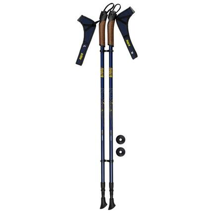 Bâtons de marche nordique réglables de 86 à 140 cm - Bleus