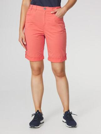 1973 Bermuda femme SANTAMID ceinture semi-élastiquée avec passants Navy