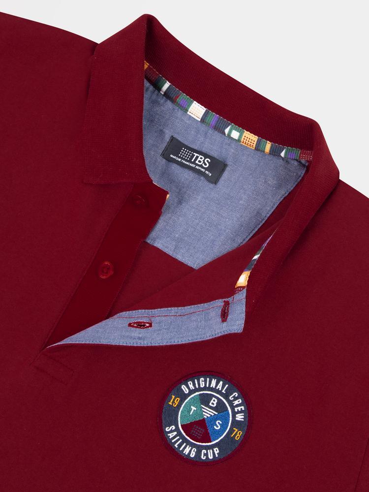 Polo manches courtes homme VALDEPOL Rose/rouge 3/3