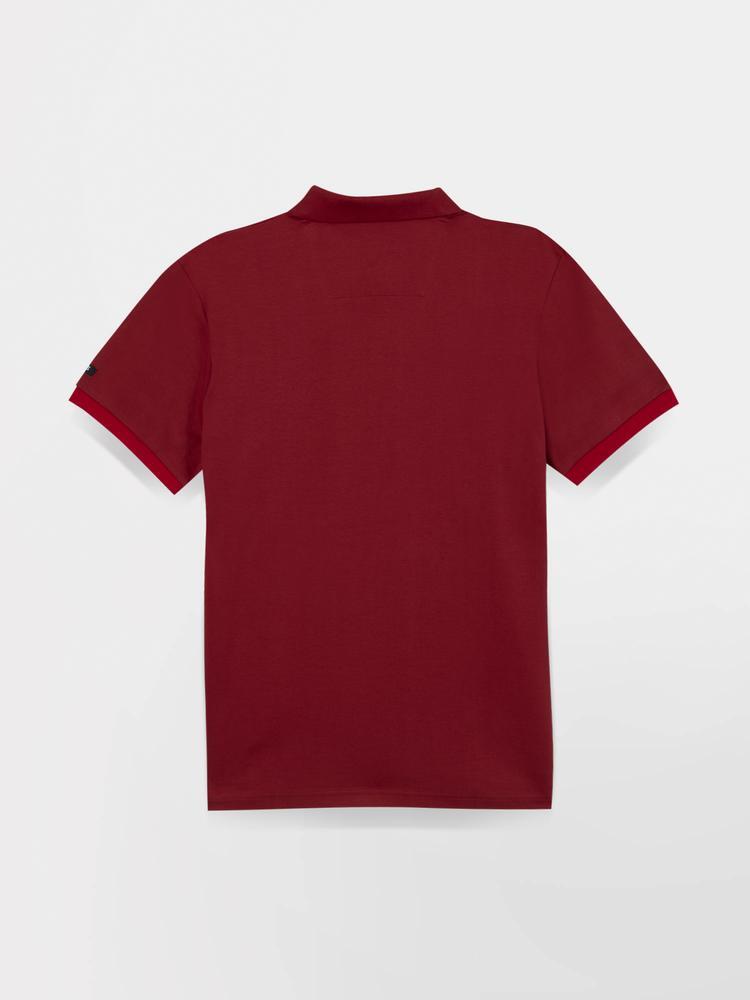 Polo manches courtes homme VALDEPOL Rose/rouge 2/3