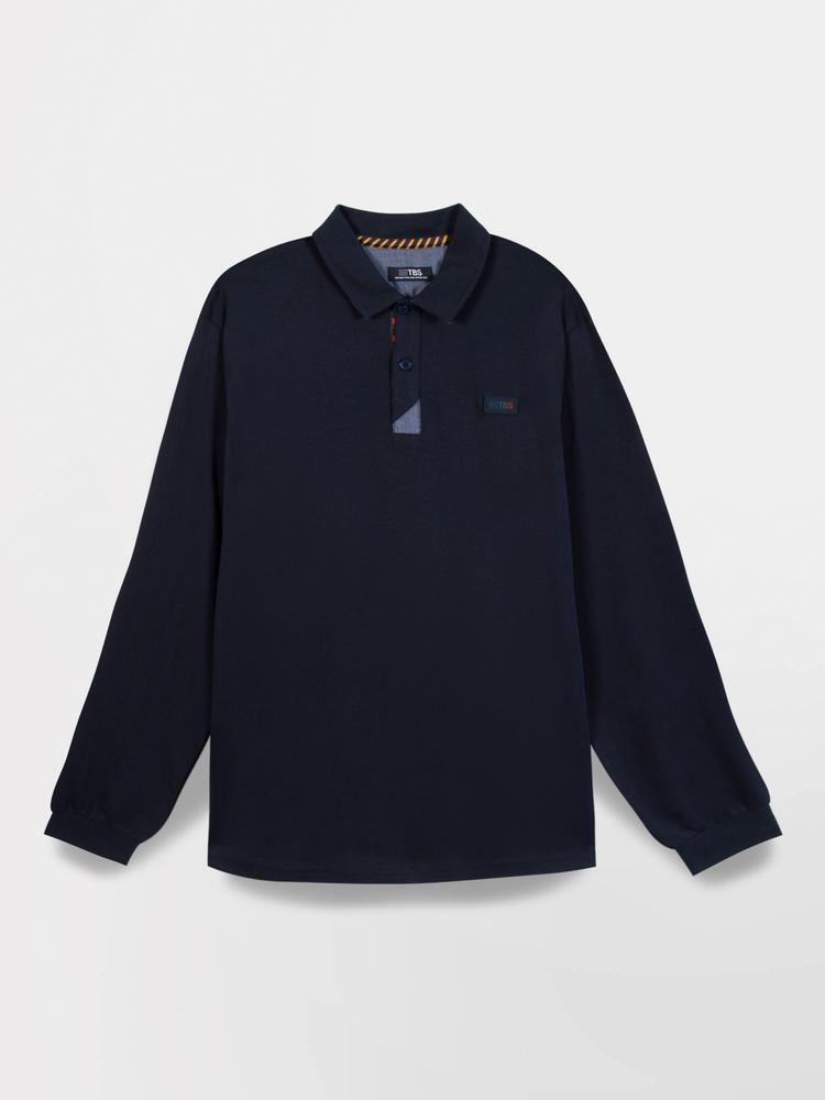 Polo manches longues homme VALONPOL - marine 4/5