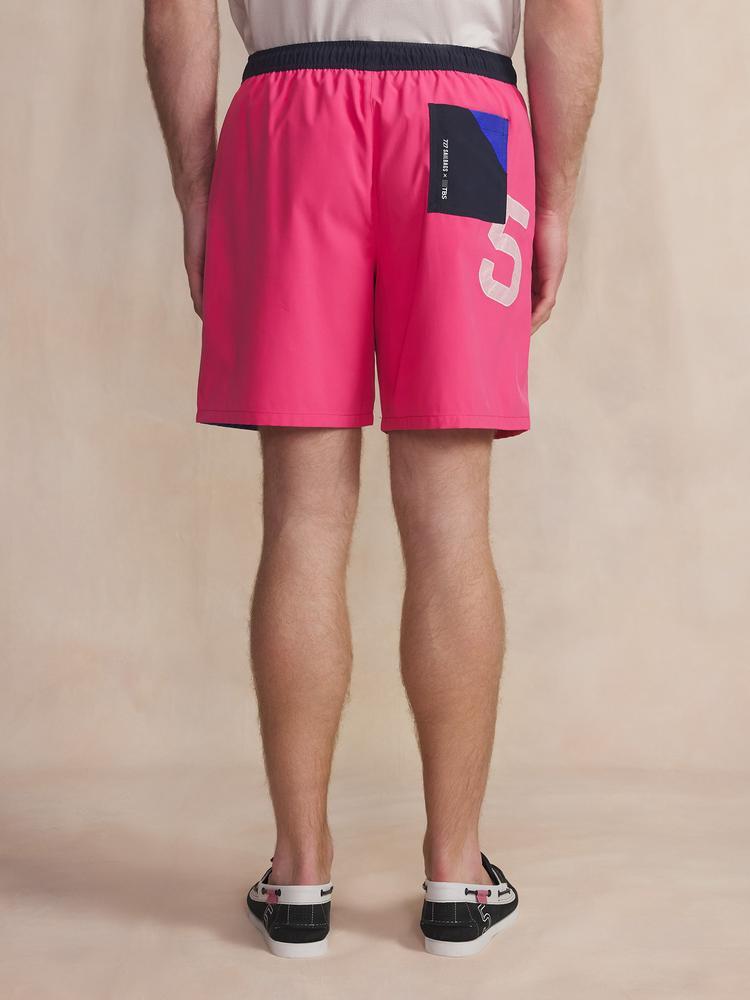 Short de bain homme CARIBEAN - Magenta 3/5