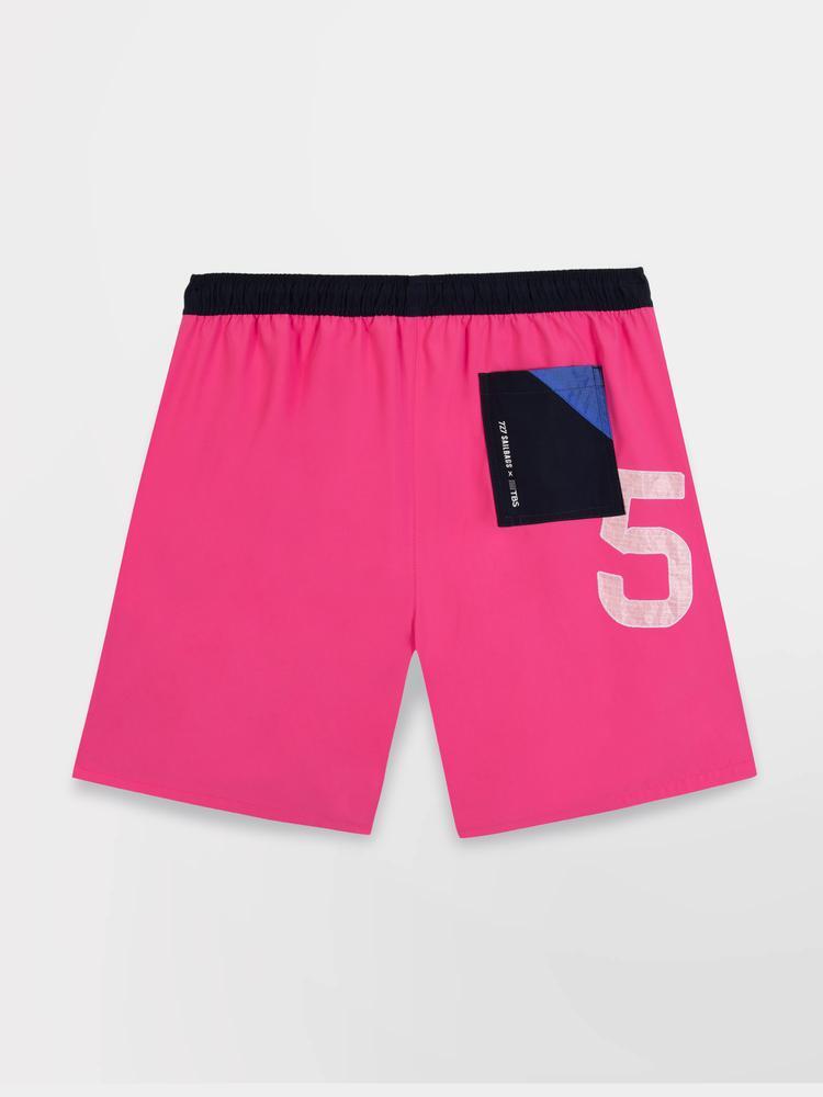 Short de bain homme CARIBEAN - Magenta 4/5