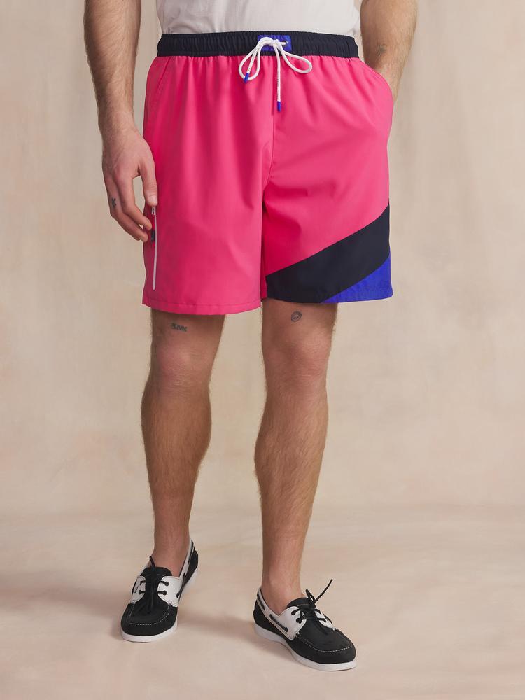 Short de bain homme CARIBEAN - Magenta 1/5