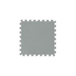 Bestway Tapis de sol pour piscine 9 pièces de 50 x 50 cm gris