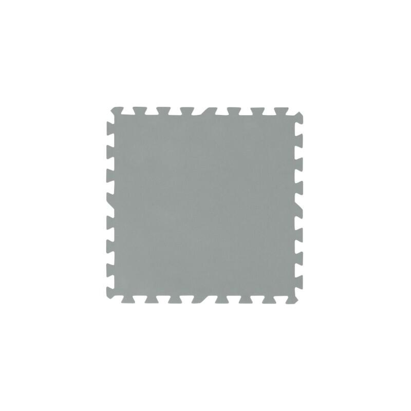 Bestway Lot de 9 tapis de sol pour piscine - 50 x 50 cm - gris 1/7