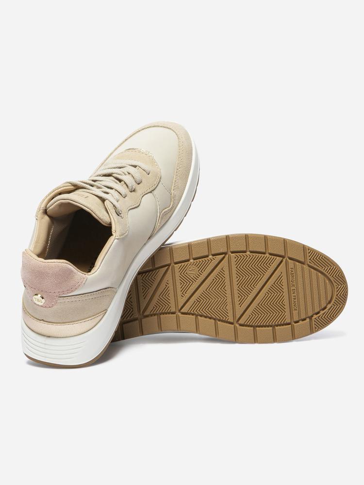 Baskets Femme Made in France - EUGÉNIE Beige Métallisé 4/4