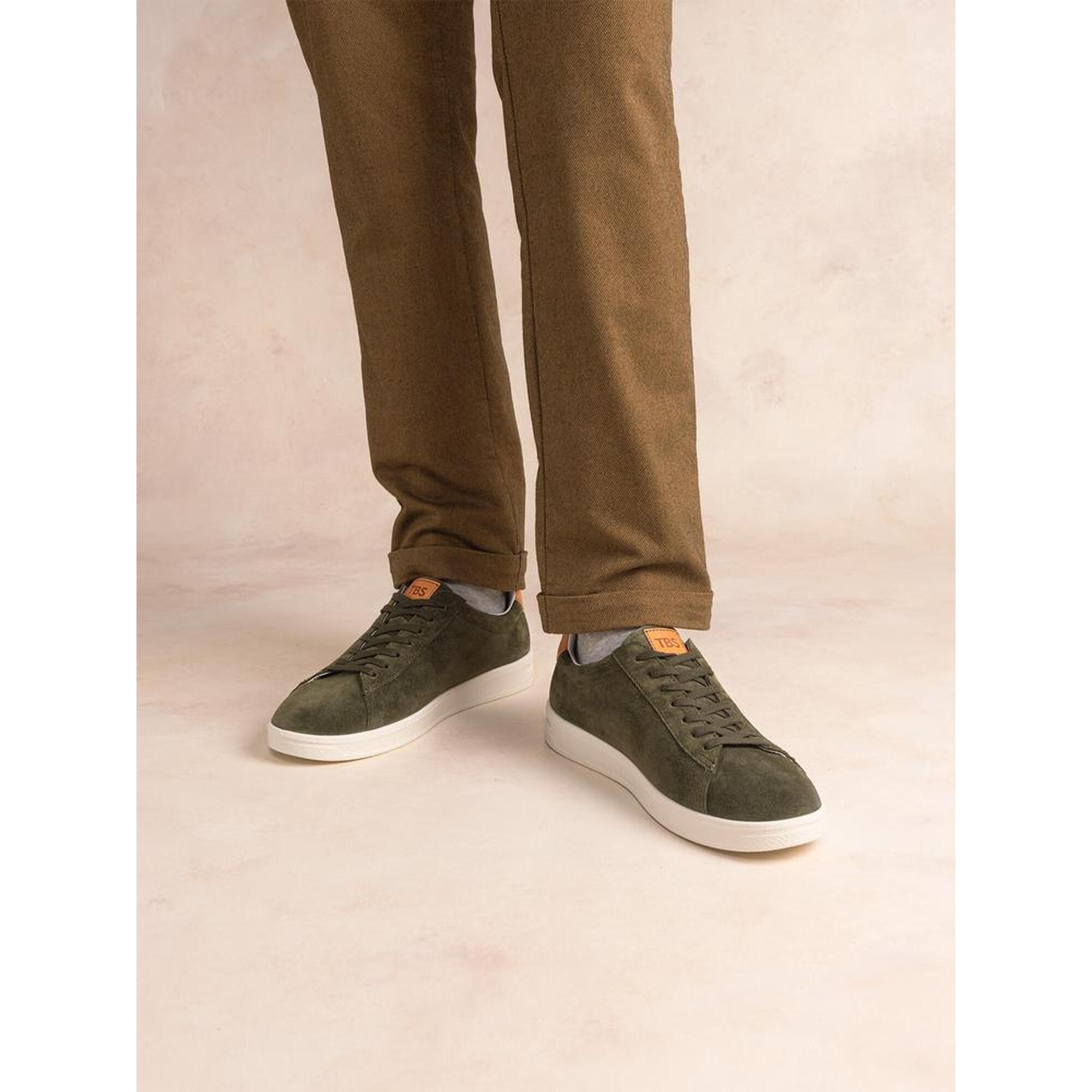 Tbs - Baskets Homme 1973 Flauber Cypres Made In France En Cuir - Baskets - Vert - Decathlon