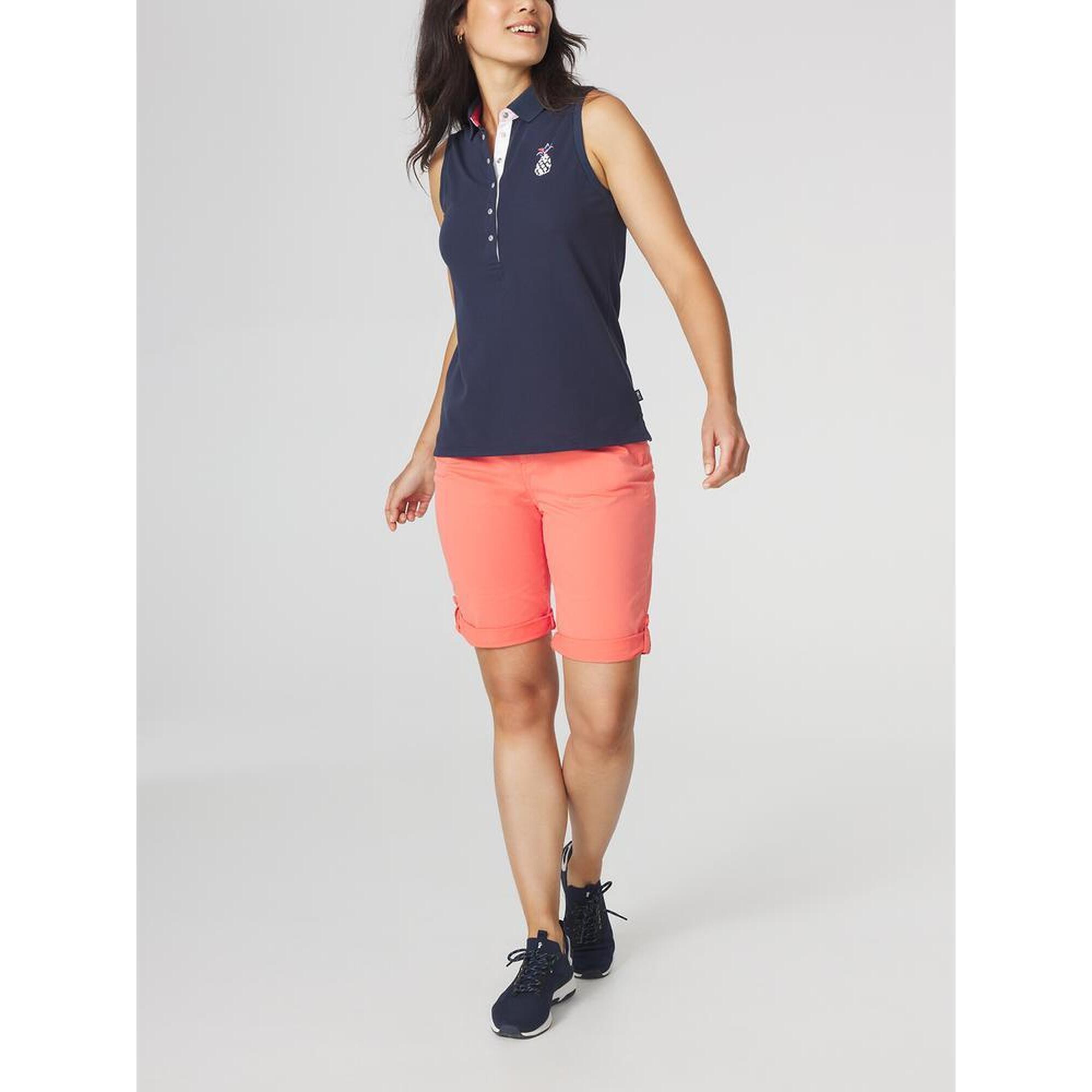 Tbs - Polo Femme Boniesan Navy - Chemise Sans Manche - Bleu|rose - Decathlon