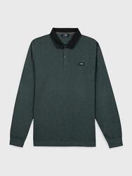 Polo manches longues Homme - PEKANPOL Sapin