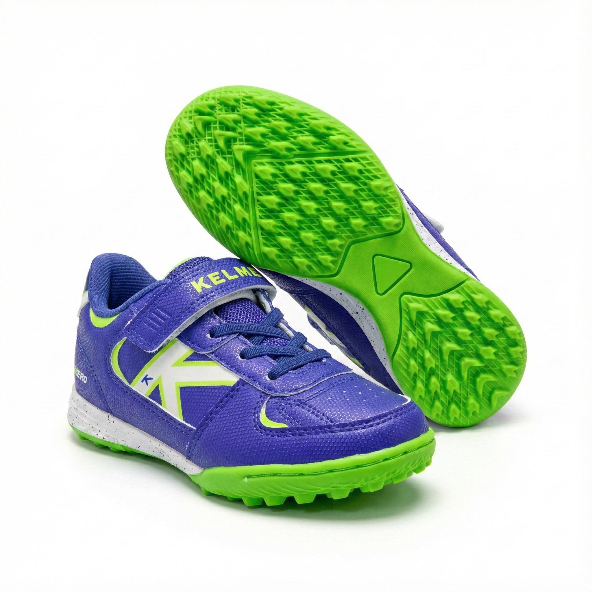 Kelme Zapatillas De Niño Hero Turf Elastic Azul-verde Unisex Kids 2/4