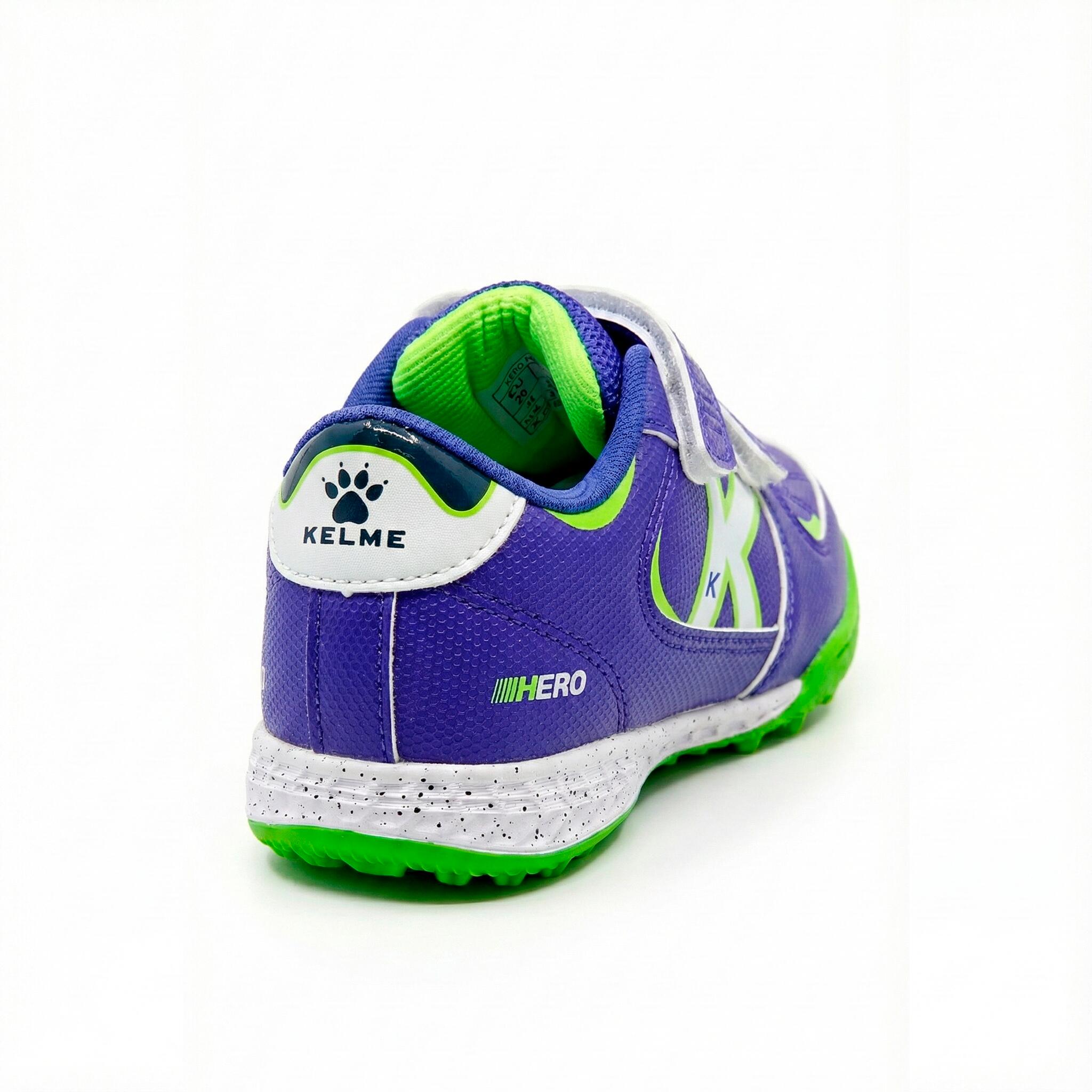 Kelme Zapatillas De Niño Hero Turf Elastic Azul-verde Unisex Kids 4/4