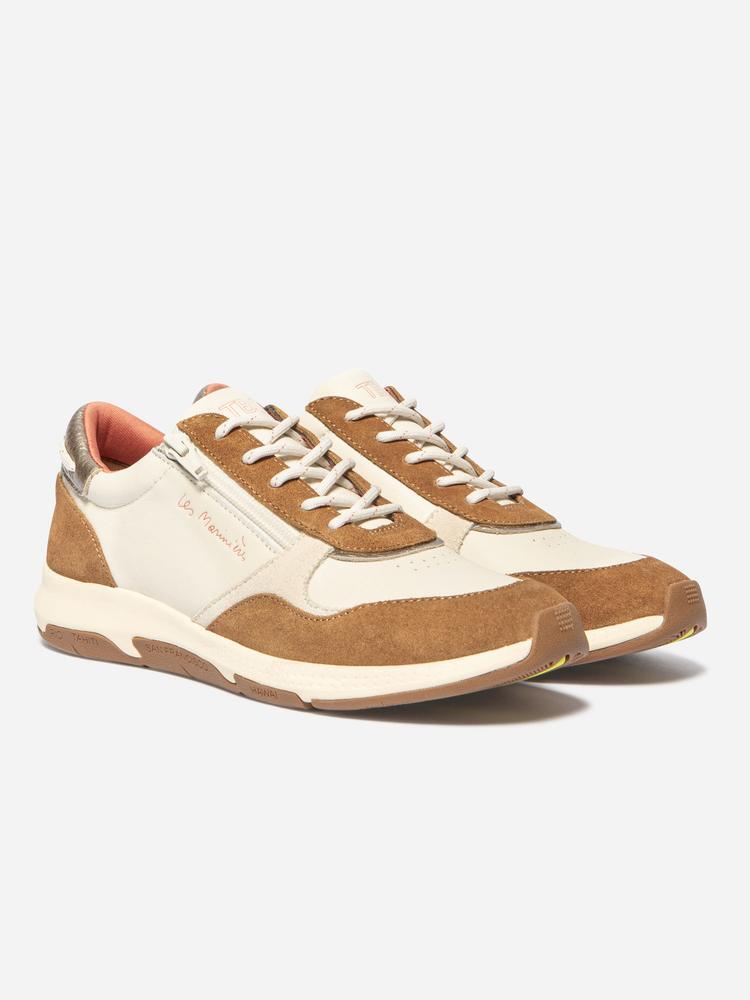 Chaussures - Running - Femme - Fermeture lacets et zip - JAZAZIP - Beige 2/5