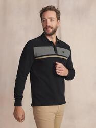 Polo manches longues Homme KABYEPOL 1973 Noir