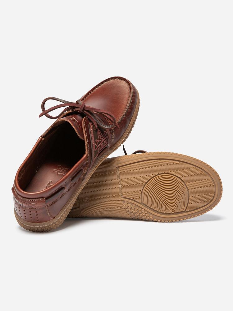 Chaussures bateau homme GLOBEK Acajou/Bordeaux 4/4