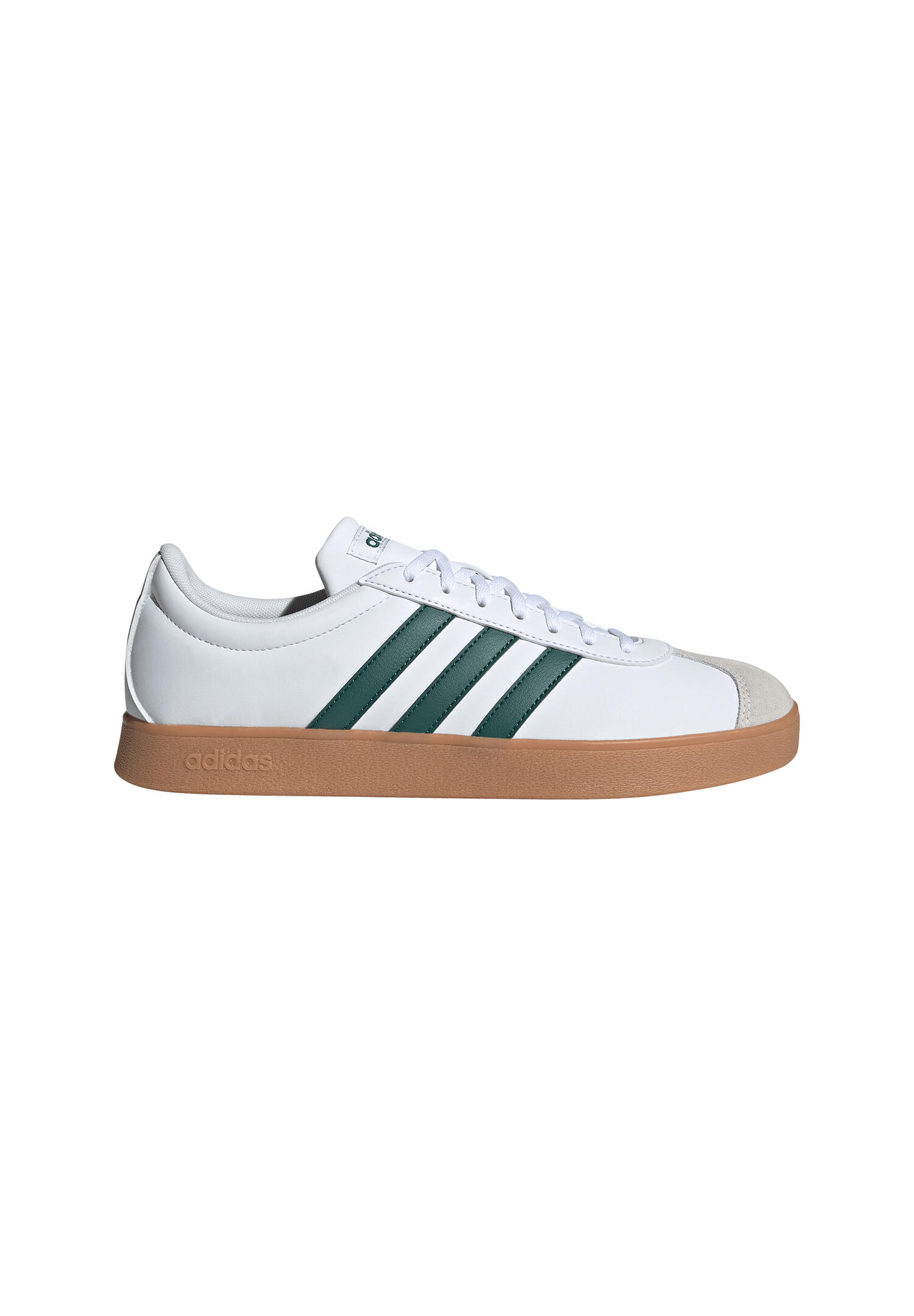 Adidas Herren VL COURT Base Sneaker Schuhe Leder ID3710 Cloud White / Green 2/7