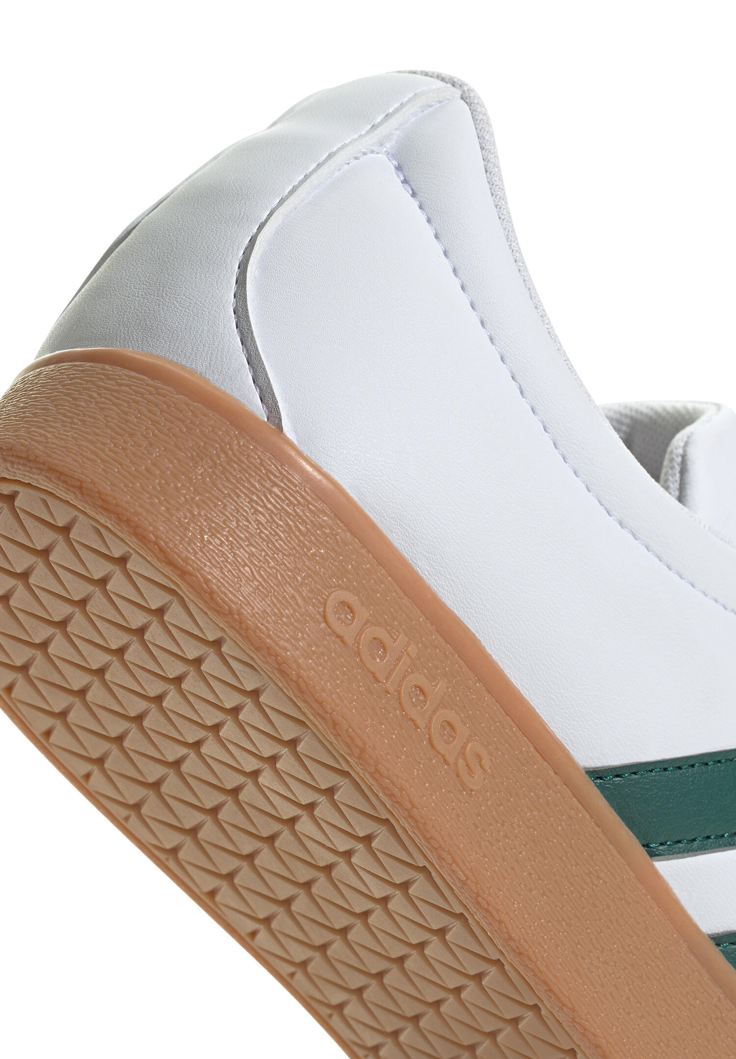 Adidas Herren VL COURT Base Sneaker Schuhe Leder ID3710 Cloud White / Green 5/7