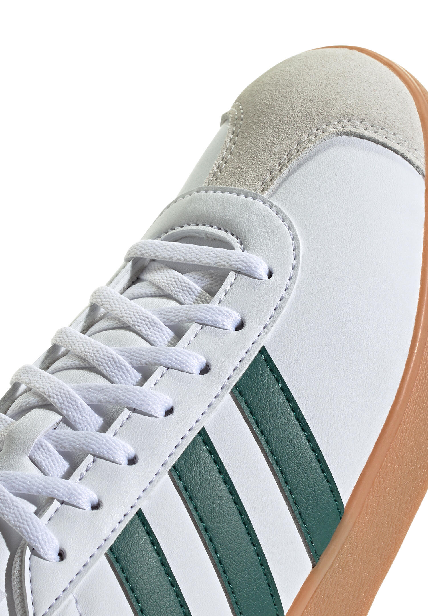 Adidas Herren VL COURT Base Sneaker Schuhe Leder ID3710 Cloud White / Green 6/7