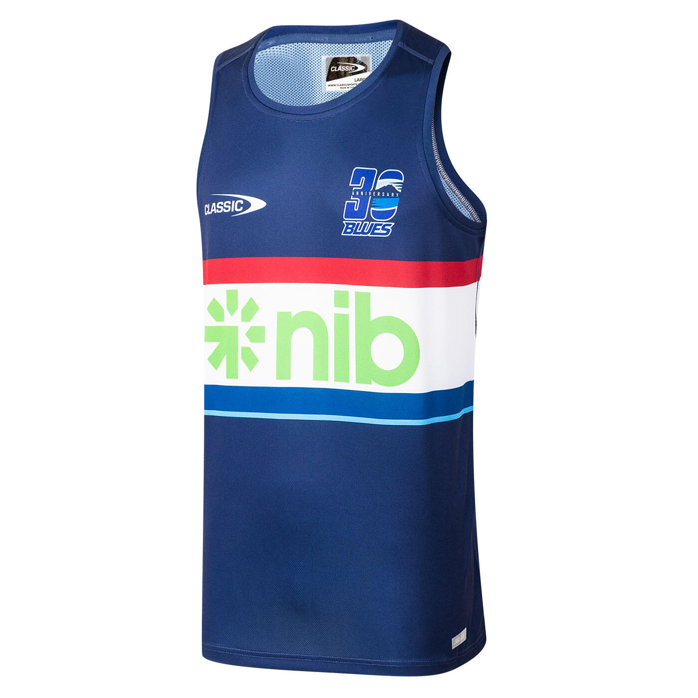 Top d'allenamento Blues Pro Training Super Rugby Bleu 3/7