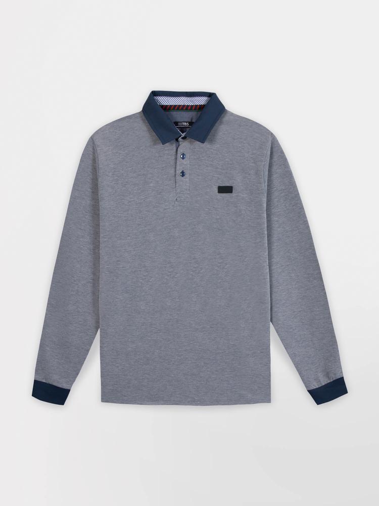 Polo manches longues homme DANELPOL Chambray 4/5
