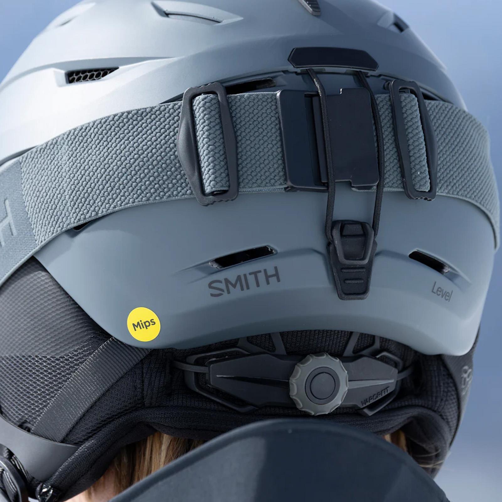 Skihelm SMITH Level Mips met een matte slate afwerking 6/7