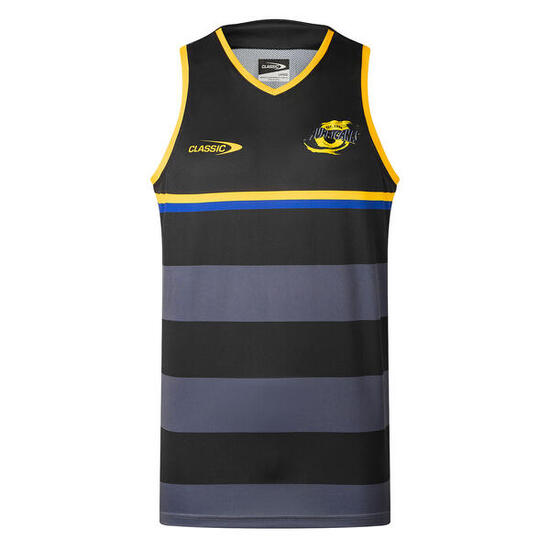 Débardeur d'entrainement Hurricanes Super Rugby Pro Training Singlet Noir