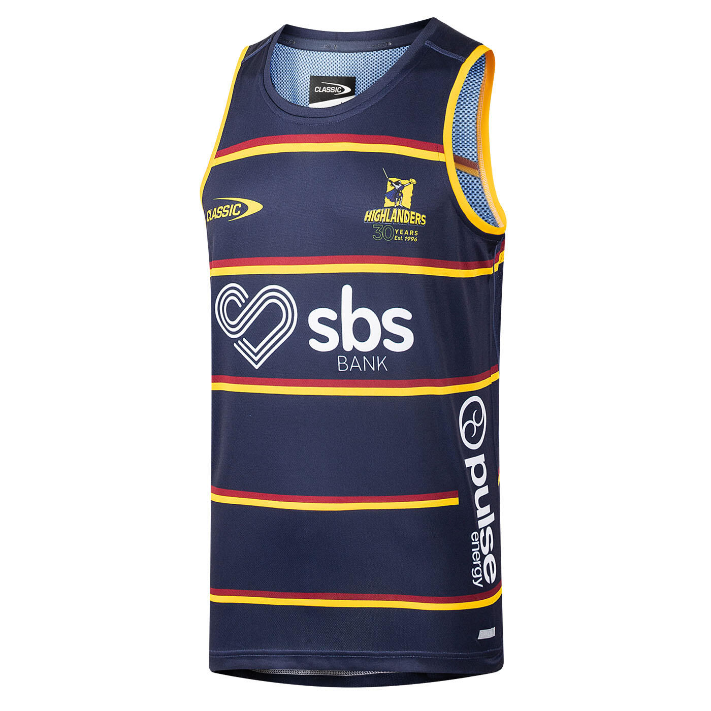 Canotta d'allenamento Highlanders Pro Training Super Rugby blu navy 3/7
