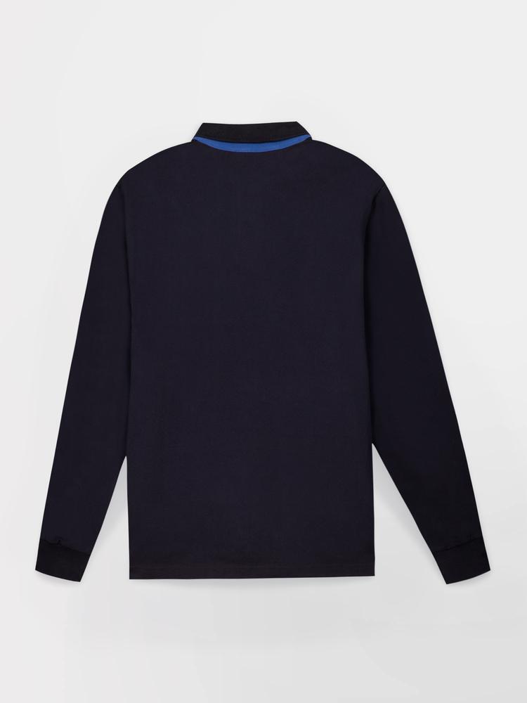 Polo manches longues homme JONNAPOL - marine 4/5